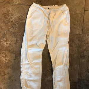 Roxy linen white pants